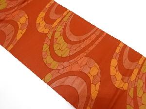 抽象模様織り出し　名古屋帯